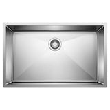 Blanco Precision 32 Inch R10 Super Single Bowl Stainless Steel Undermount Kitchen Sink - BUILDMYPLACE