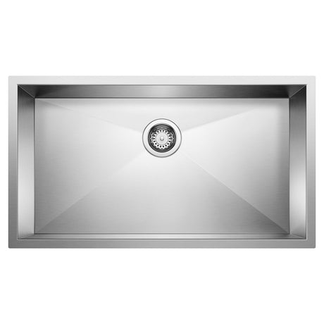 Blanco Quatrus R0 Super Single Bowl Kitchen Sink - BUILDMYPLACE