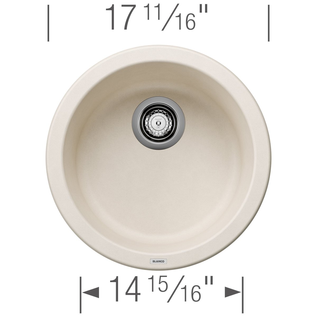 Blanco Rondo 18 Inch Dual Mount Drop - in & Granite Undermount Bar Sink - BUILDMYPLACE