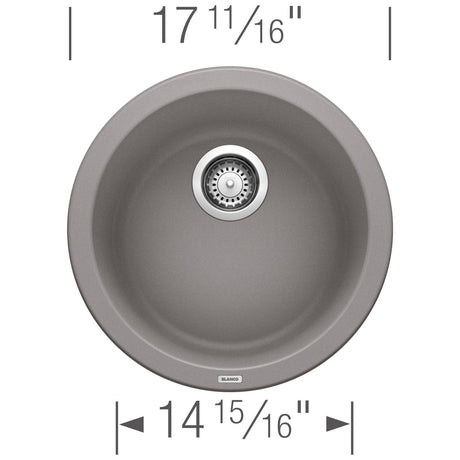 Blanco Rondo 18 Inch Dual Mount Drop - in & Granite Undermount Bar Sink - BUILDMYPLACE
