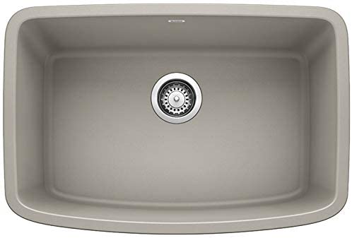 Blanco Valea 27 Inch Silgranit Single Bowl Undermount Kitchen Sink - BUILDMYPLACE