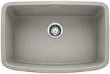 Blanco Valea 27 Inch Silgranit Single Bowl Undermount Kitchen Sink - BUILDMYPLACE