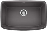 Blanco Valea 27 Inch Silgranit Single Bowl Undermount Kitchen Sink - BUILDMYPLACE