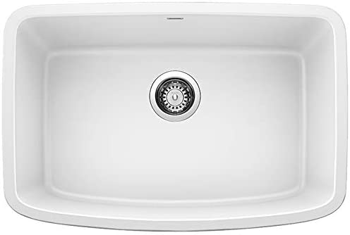 Blanco Valea 27 Inch Silgranit Single Bowl Undermount Kitchen Sink - BUILDMYPLACE