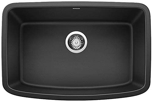 Blanco Valea 27 Inch Silgranit Single Bowl Undermount Kitchen Sink - BUILDMYPLACE