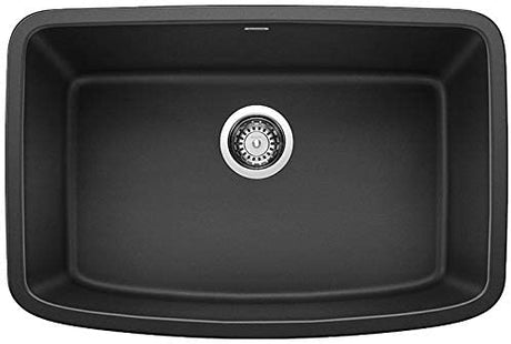 Blanco Valea 27 Inch Silgranit Single Bowl Undermount Kitchen Sink - BUILDMYPLACE