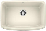 Blanco Valea 27 Inch Silgranit Single Bowl Undermount Kitchen Sink - BUILDMYPLACE