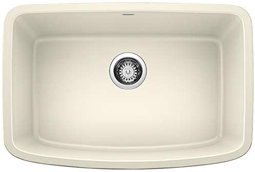 Blanco Valea 27 Inch Silgranit Single Bowl Undermount Kitchen Sink - BUILDMYPLACE