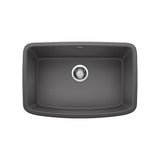 Blanco Valea 27 Inch Silgranit Single Bowl Undermount Kitchen Sink - BUILDMYPLACE