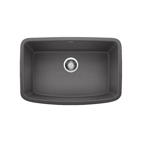 Blanco Valea 27 Inch Silgranit Single Bowl Undermount Kitchen Sink - BUILDMYPLACE