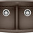 Blanco Valea 32 Inch Silgranit Double Bowl Undermount Kitchen Sink with Low Divide - 50/50 - BUILDMYPLACE