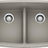 Blanco Valea 32 Inch Silgranit Double Bowl Undermount Kitchen Sink with Low Divide - 50/50 - BUILDMYPLACE