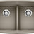 Blanco Valea 32 Inch Silgranit Double Bowl Undermount Kitchen Sink with Low Divide - 50/50 - BUILDMYPLACE