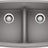 Blanco Valea 32 Inch Silgranit Double Bowl Undermount Kitchen Sink with Low Divide - 50/50 - BUILDMYPLACE