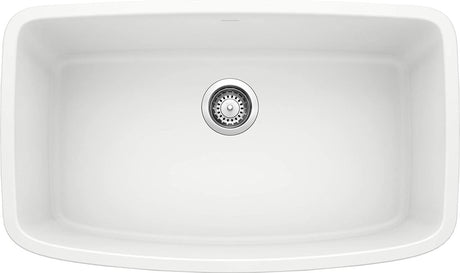 Blanco Valea 32 Inch Silgranit Super Single Bowl Undermount Kitchen Sink - BUILDMYPLACE