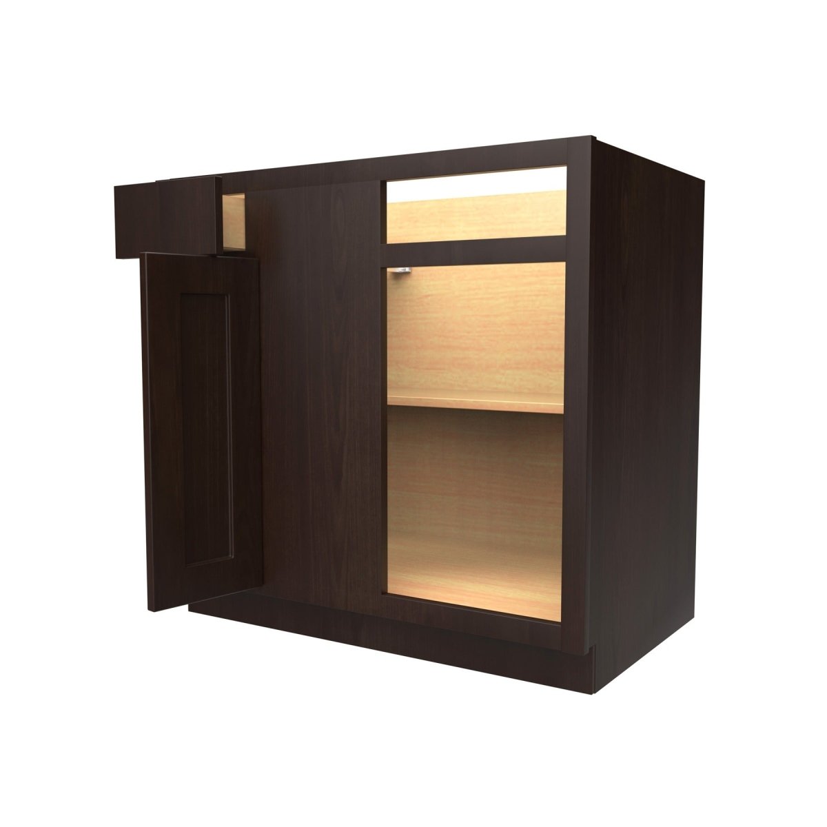 Blind Base Cabinet | 27"W x 34.5"H x 24"D - RTA Luxor Espresso - BUILDMYPLACE