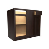 Blind Base Cabinet | 27"W x 34.5"H x 24"D - RTA Luxor Espresso - BUILDMYPLACE