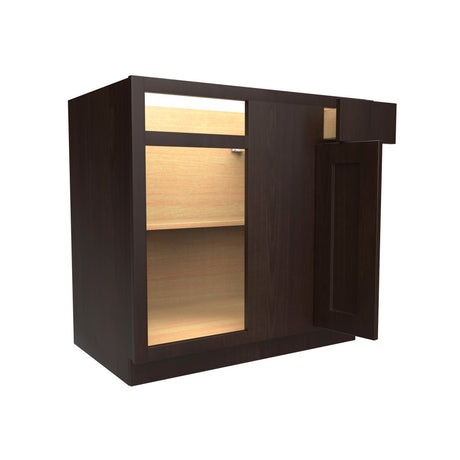 Blind Base Cabinet | 27"W x 34.5"H x 24"D - RTA Luxor Espresso - BUILDMYPLACE