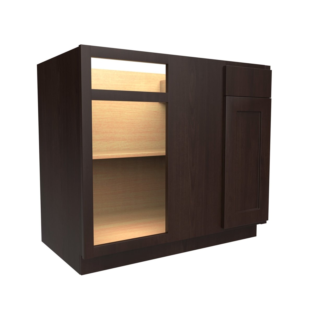 Blind Base Cabinet | 33"W x 34.5"H x 24"D - RTA Luxor Espresso - BUILDMYPLACE