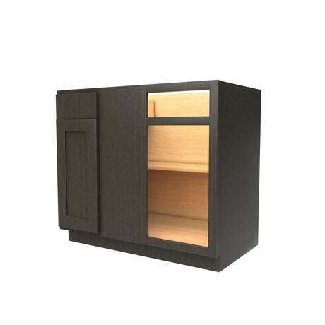 Blind Base Cabinet | 33"W x 34.5"H x 24"D | RTA Luxor Smoky Grey - BUILDMYPLACE