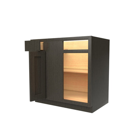 Blind Base Cabinet | 36W x 34.5H x 24D | RTA Luxor Smoky Grey - BUILDMYPLACE