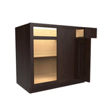 Blind Base Cabinet Handicap | 27"W x 32.5"H x 24"D - RTA Luxor Espresso - BUILDMYPLACE