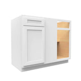 Blind Base Corner Cabinet - 39W x 34 - 1/2H x 24D - Aria White Shaker - BUILDMYPLACE