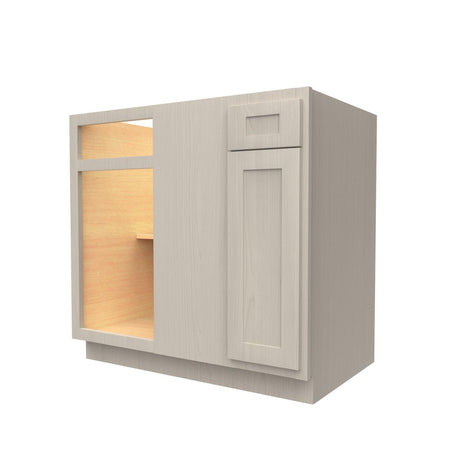 Blind Corner Base Cabinet | Elegant Stone | 27"W x 34.5"H x 24"D - BUILDMYPLACE