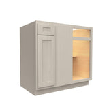 Blind Corner Base Cabinet | Elegant Stone | 27"W x 34.5"H x 24"D - BUILDMYPLACE