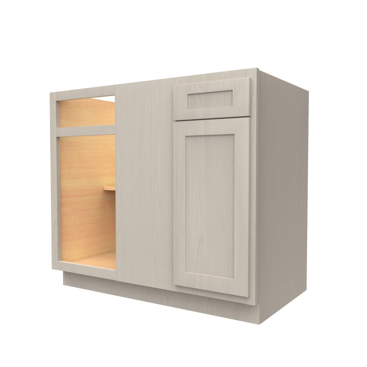 Blind Corner Base Cabinet | Elegant Stone | 33"W x 34.5"H x 24"D - BUILDMYPLACE