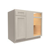 Blind Corner Base Cabinet | Elegant Stone | 33"W x 34.5"H x 24"D - BUILDMYPLACE