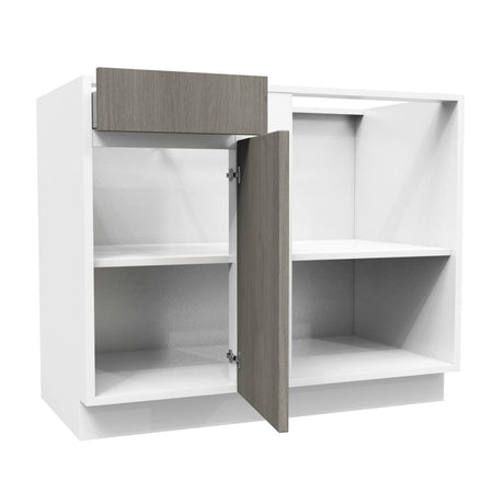 Blind Corner Base Cabinet| Matrix Silver | 36"W x 34.5"H x 24"D - BUILDMYPLACE