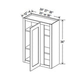 Blind Corner Cabinet - 24W x 36H x 12D - Charleston Saddle - RTA - BUILDMYPLACE