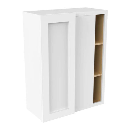 Blind Corner Cabinet - 27W x 36H x 12D - Aria White Shaker - BUILDMYPLACE