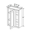 Blind Corner Cabinet - 27W x 36H x 12D - Charleston Saddle - BUILDMYPLACE