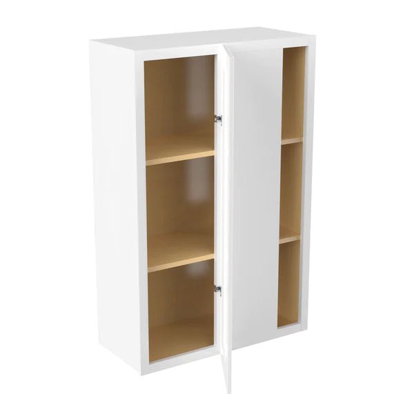 Blind Corner Cabinet - 27W x 42H x 12D - Aria White Shaker - BUILDMYPLACE