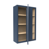 Blind Corner Cabinet - 27W x 42H x 12D - Blue Shaker Cabinet - BUILDMYPLACE