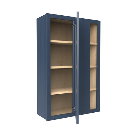 Blind Corner Cabinet - 27W x 42H x 12D - Blue Shaker Cabinet - BUILDMYPLACE