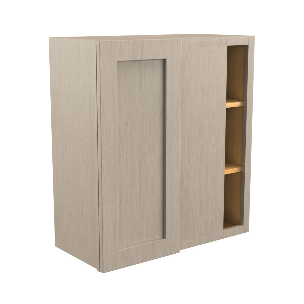 Blind Corner Wall Cabinet | Elegant Stone | 27W x 30H x 12D - BUILDMYPLACE