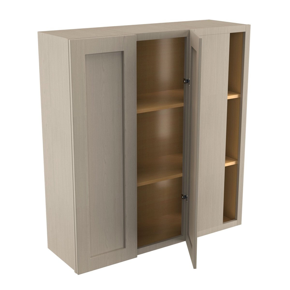 Blind Corner Wall Cabinet | Elegant Stone | 39"W x 42"H x 12"D - BUILDMYPLACE