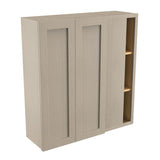 Blind Corner Wall Cabinet | Elegant Stone | 39"W x 42"H x 12"D - BUILDMYPLACE