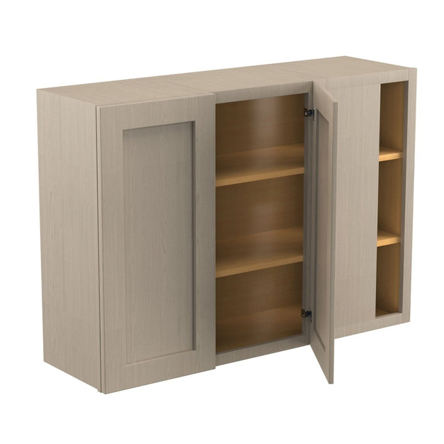 Blind Corner Wall Cabinet | Elegant Stone | 42"W x 30"H x 12"D - BUILDMYPLACE