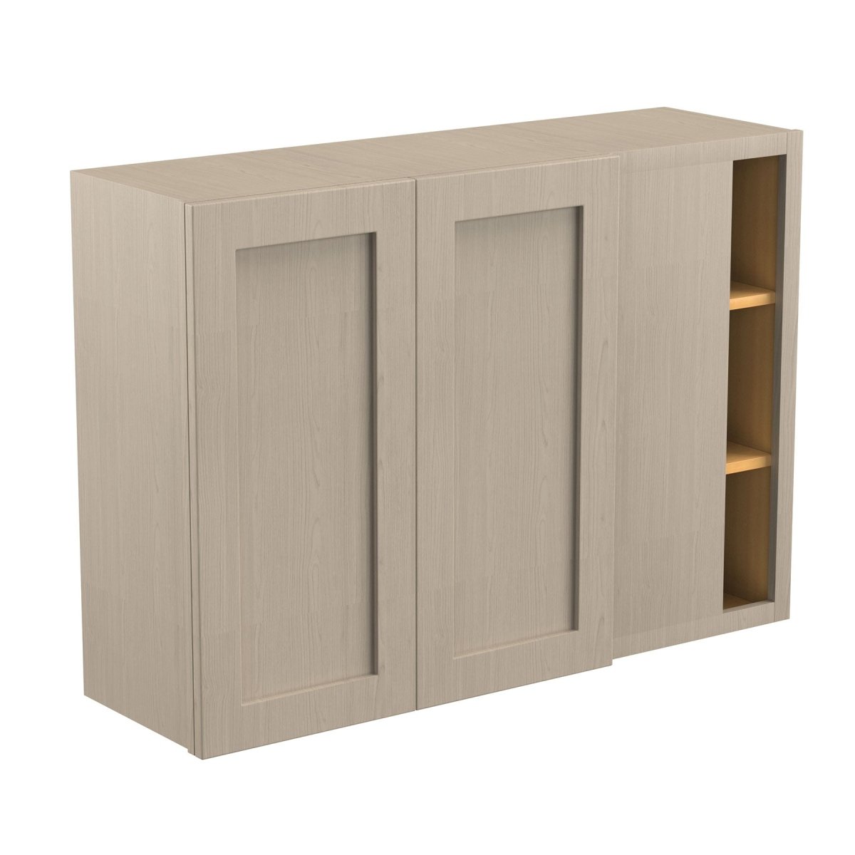 Blind Corner Wall Cabinet | Elegant Stone | 42"W x 30"H x 12"D - BUILDMYPLACE