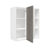 Blind Corner wall Cabinet| Matrix Silver | 27W x 30H x 12D - BUILDMYPLACE