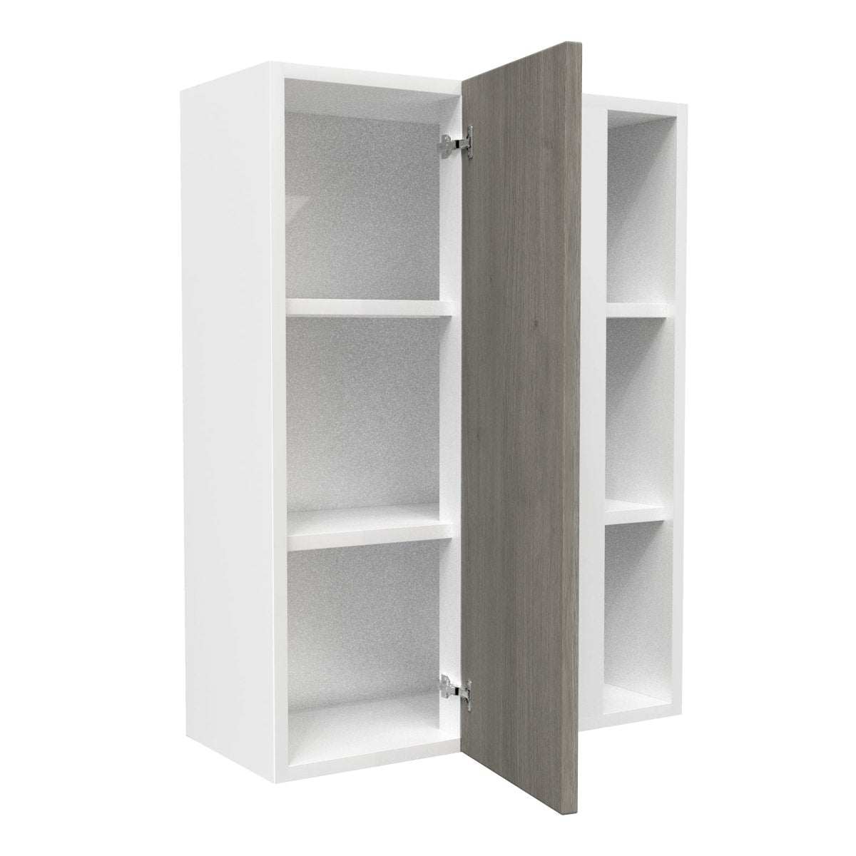 Blind Corner wall Cabinet| Matrix Silver | 27W x 36H x 12D - BUILDMYPLACE