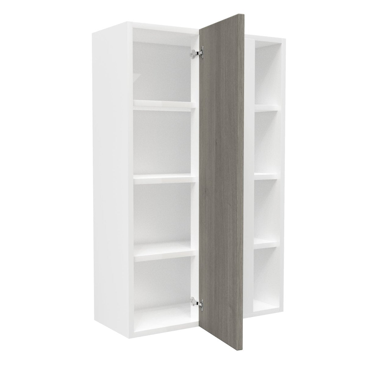 Blind Corner wall Cabinet| Matrix Silver | 27W x 42H x 12D - BUILDMYPLACE