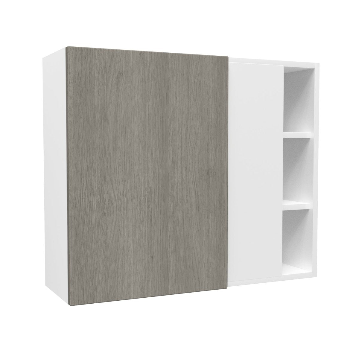 Blind Corner wall Cabinet| Matrix Silver | 36W x 30H x 12D - BUILDMYPLACE