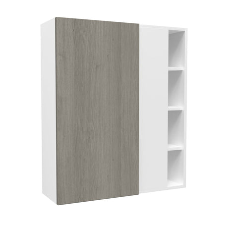 Blind Corner wall Cabinet| Matrix Silver | 36W x 42H x 12D - BUILDMYPLACE