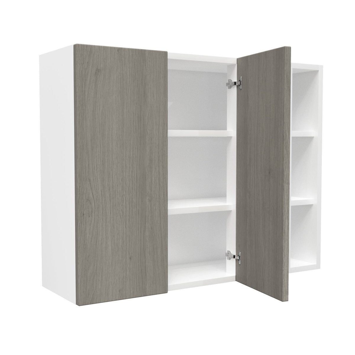 Blind Corner wall Cabinet| Matrix Silver | 39W x 30H x 12D - BUILDMYPLACE