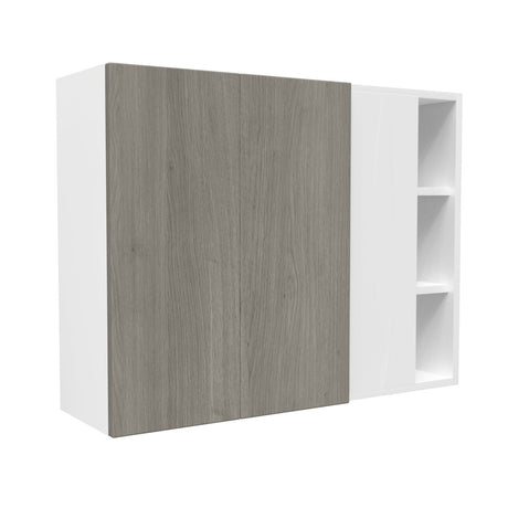 Blind Corner wall Cabinet| Matrix Silver | 39W x 30H x 12D - BUILDMYPLACE